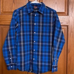 Wrangler Blue Button Down Shirt- Boys XL (14/16)